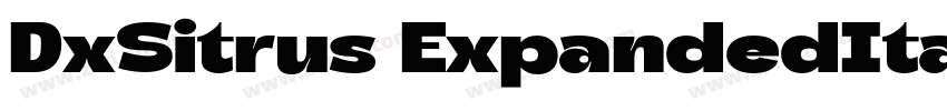 DxSitrus ExpandedIta字体转换 DxSitrus ExpandedIta字体转换